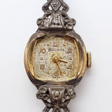 1956 Art Deco Bulova L6 17 gioielli Watch per parti e riparazioni - Non funziona