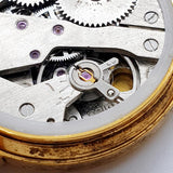 Jean Larive Dial negro reloj Para piezas y reparación, no funciona