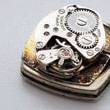Gruen Geneve Incabloc Swiss hecho 17 joyas reloj Para piezas y reparación, no funciona