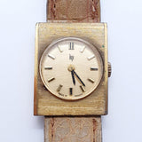 Labio hecho en Francia rectangular reloj Para piezas y reparación, no funciona