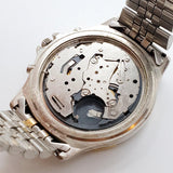 Afilado Chronograph Masculina de cuarzo reloj Para piezas y reparación, no funciona