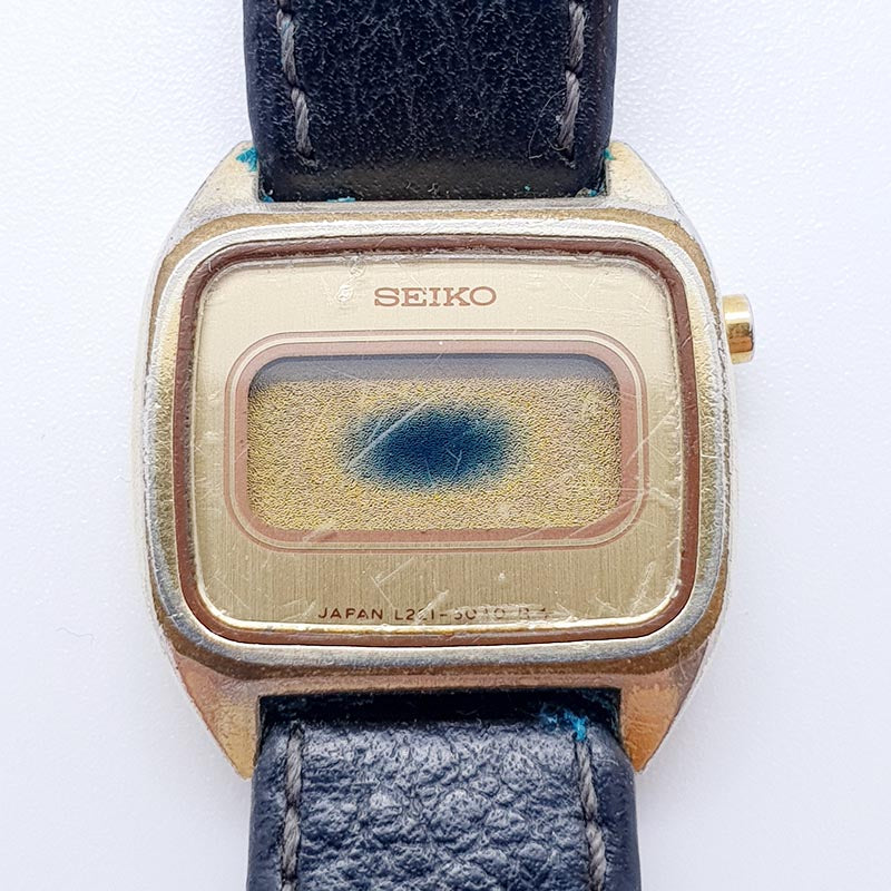 Seiko L221 5070 A SGP Gold plattiert Uhr f r Teile Reparaturen