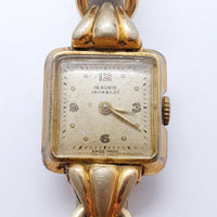 1950er Jahre Art Deco 16 Rubis Swiss gemacht Uhr Für Teile & Reparaturen - nicht funktionieren