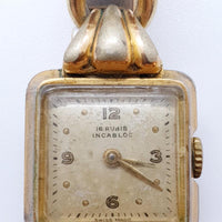 ساعة آرت ديكو 16 روبيس سويسرية الصنع لقطع الغيار والإصلاح من خمسينيات القرن العشرين - لا تعمل