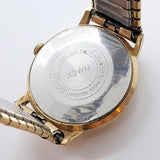 1968 Timex 21 Juwelen Gold-Ton Uhr Für Teile & Reparaturen - nicht funktionieren
