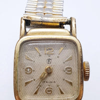 1950s Art Deco German 17 Rubis Watch for Parts & Repair - NOT WORKING
