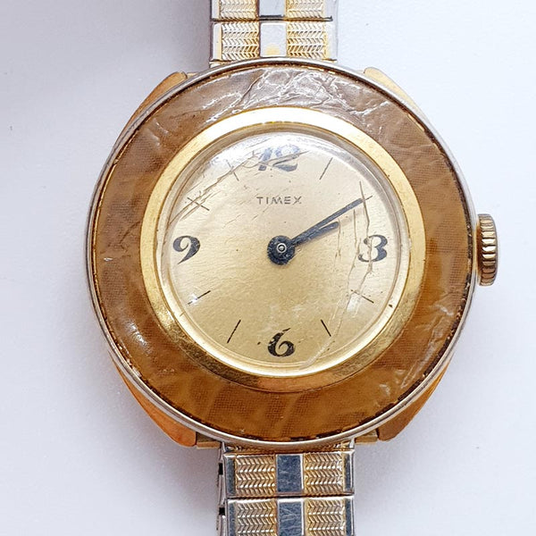 Selten Timex 35n USA Mechanik Uhr Für Teile & Reparaturen - nicht funktionieren