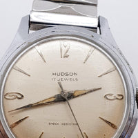 Hudson 17 Jewels Men's Swiss Made Watch for Parts & Repair - NOT WORKING