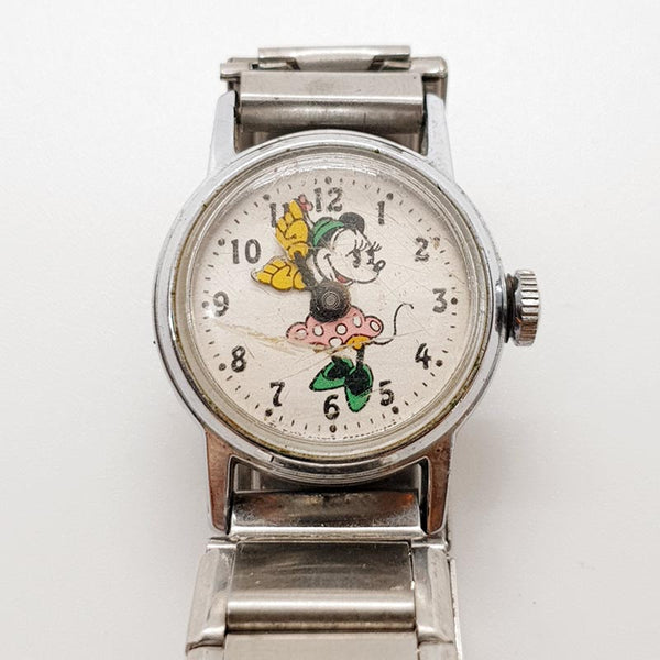 1960s Ingersoll US Time Minnie Mouse Watch for Parts & Repair - NOT WORKING