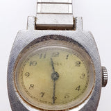 1972 Chrome chapado Timex Señoras reloj Para piezas y reparación, no funciona