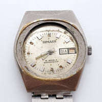 1970er Jahre Simass 18 Juwelen mechanisch Uhr Für Teile & Reparaturen - nicht funktionieren