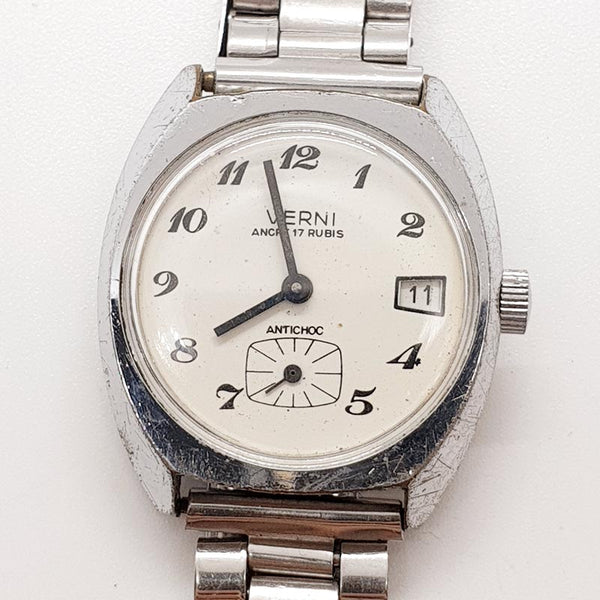 Verni Ancre 17 Rubis French or Swiss Watch for Parts & Repair - NOT WORKING
