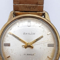 Baylor 17 Jewels Swiss-Made Luxury Watch for Parts & Repair - NOT WORKING