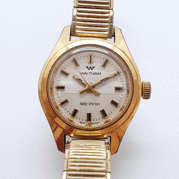 Waltham Lady Chron Alemania Occidental reloj Para piezas y reparación, no funciona