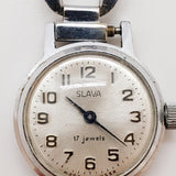 Slava 17 جوهرة مصنوعة في اتحاد الجمهوريات الاشتراكية السوفياتية - ساعة لقطع الغيار والإصلاح - لا تعمل