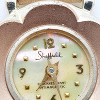 ساعة شيفيلد الميكانيكية الزهرية للسيدات لقطع الغيار والإصلاح - لا تعمل