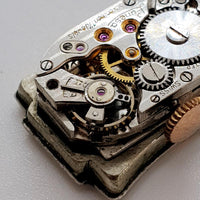 Art deco Lunesa 17 Rubis Precision Orologio svizzero per parti e riparazioni - Non funziona