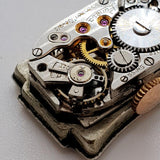 Art deco Lunesa 17 Rubis Precision Orologio svizzero per parti e riparazioni - Non funziona