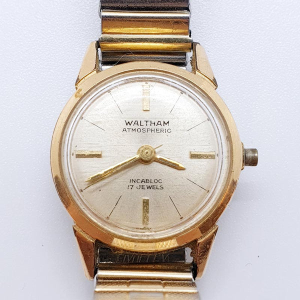 Waltham Atmosferico 17 gioielli orologio made svizzero per parti e riparazioni - Non funzionante