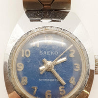 ساعة Saeko سويسرية الصنع باللون الأزرق لقطع الغيار والإصلاح - لا تعمل