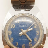 ساعة Saeko سويسرية الصنع باللون الأزرق لقطع الغيار والإصلاح - لا تعمل