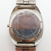 Dial blu degli anni '70 Aseikon de Luxe orologio per parti e riparazioni - Non funziona