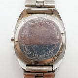 Dial azul de los años 70 Aseikon de Luxe reloj Para piezas y reparación, no funciona