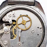 ساعة Aseikon De Luxe بمينا أزرق من السبعينيات لقطع الغيار والإصلاح - لا تعمل