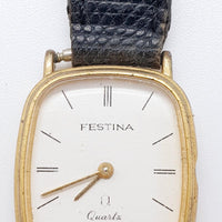 Swiss Made Oval Festina Quartz Watch for Parts & Repair - NOT WORKING