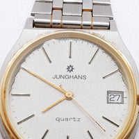 Two Tone Junghans Steel Quartz Watch for Parts & Repair - NOT WORKING
