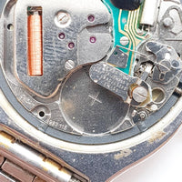 Zwei Ton Junghans Stahlquarz Uhr Für Teile & Reparaturen - nicht funktionieren