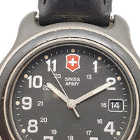 Schwarzes Zifferblatt Schweizer Armee T -Zifferblatt Uhr Für Teile & Reparaturen - nicht funktionieren