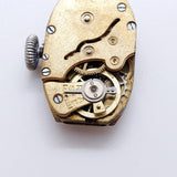 1940er Jahre Art -Deco -Rechteckschweizer Uhr Für Teile & Reparaturen - nicht funktionieren
