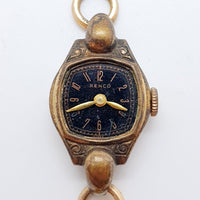 1940 Art Deco Renco Swiss hizo 7 joyas reloj Para piezas y reparación, no funciona