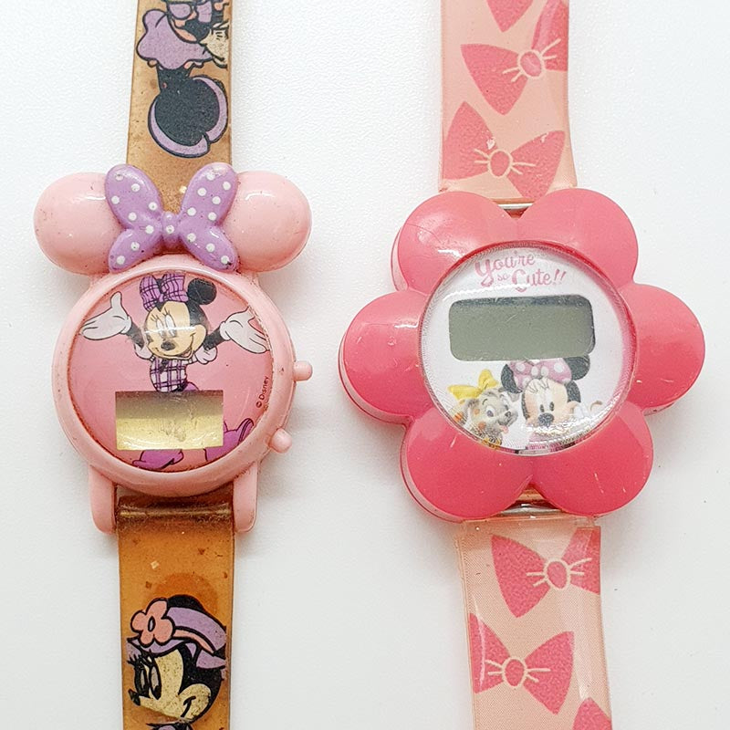 Lot of 2 Minnie Mouse Disney Digital Quartz Watches for  display picture 1