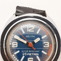 Kelton بواسطة Timex ساعة بميناء أزرق من بريطانيا العظمى لقطع الغيار والإصلاح - لا تعمل