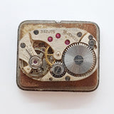 Orefa Rectangular Military 15 Jewels 3 Adjustments Watch for Parts & Repair - NOT WORKING