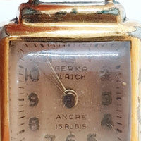 Gerka Watch Ancre 15 Rubis Mechanical Watch for Parts & Repair - NOT WORKING