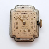 Gerka Watch Ancre 15 Rubis Mechanical Watch for Parts & Repair - NOT WORKING