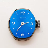 1970s Blue Dial Ladies' Kelton by Timex Mechanical Watch for Parts & Repair - NOT WORKING