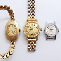 Lot of 3 Timex Mechanical Watches for Parts & Repair - NOT WORKING
