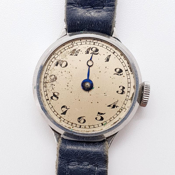 ساعة ميكانيكية عسكرية على طراز آرت ديكو من خمسينيات القرن الماضي لقطع الغيار والإصلاح - لا تعمل