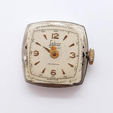 Trabajo Art Deco placado de oro de trabajo suizo reloj Para piezas y reparación, no funciona