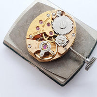 Globus 17 Jewels Swiss Rectangular Mechanical reloj Para piezas y reparación, no funciona
