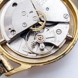 Alemán de los años 70 Junghans Mecánico reloj Para piezas y reparación, no funciona