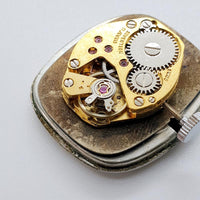 Dial azul Avia 17 joyas suizas hechas mecánicas reloj Para piezas y reparación, no funciona