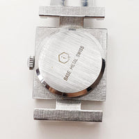 Luxus schwarzes Zifferblatt Capri SCHWISSER MADE Square Uhr Für Teile & Reparaturen - nicht funktionieren