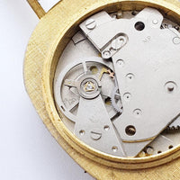 Lugano Swiss fait mécanique ovale montre pour les pièces et la réparation - ne fonctionne pas