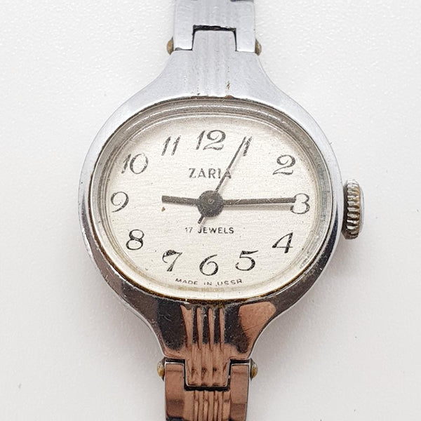Zaria damas 17 joyas era soviética reloj Para piezas y reparación, no funciona