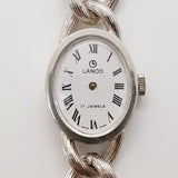 ساعة Lanco 17 Jewels بيضاوية سويسرية الصنع لقطع الغيار والإصلاح - لا تعمل